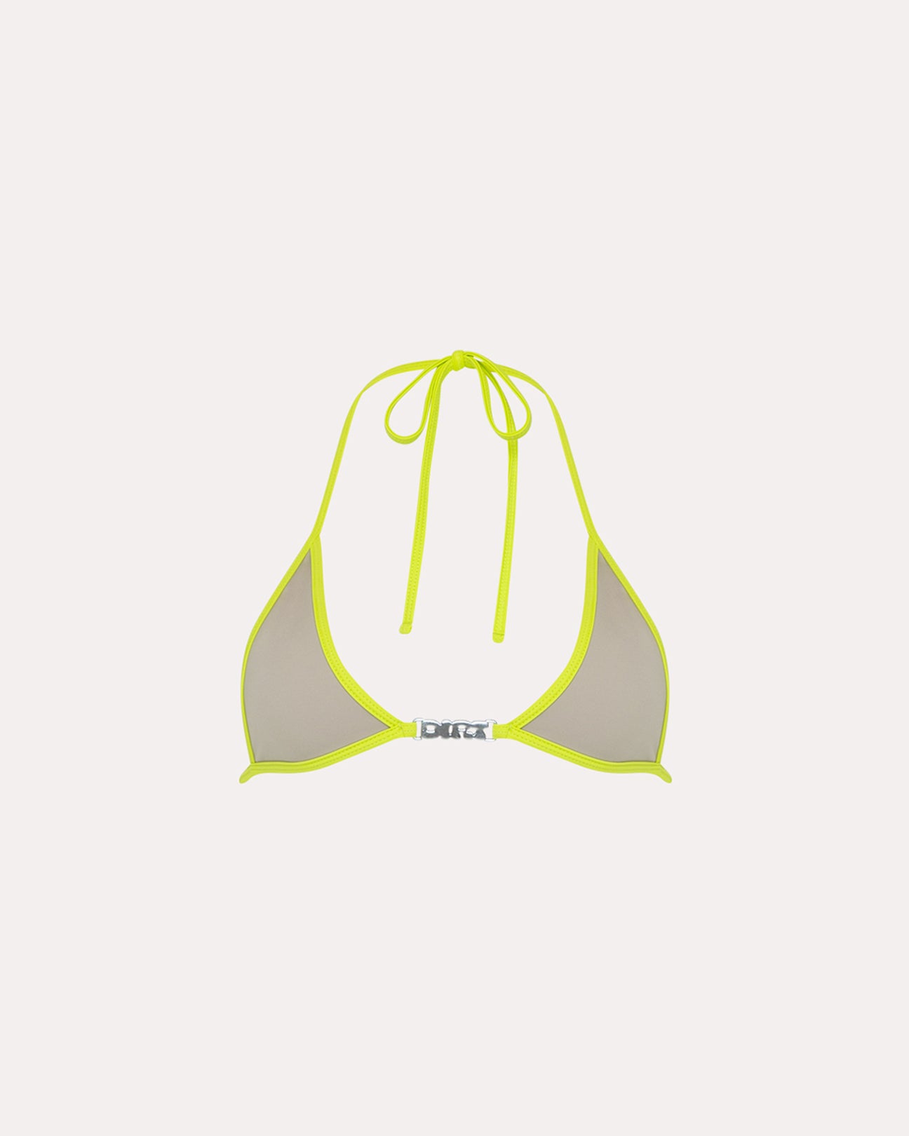 Beige/Lime Bikini Top – DIRT